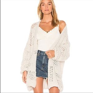 Free People Saturday Morning Cardigan ivory xs/s